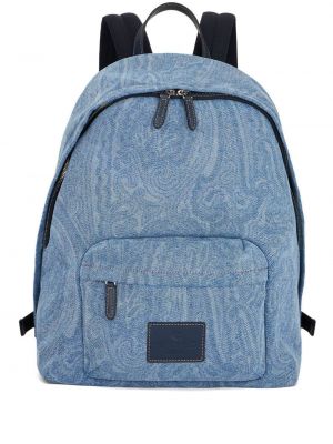 Rucksack mit print mit paisleymuster Etro blau