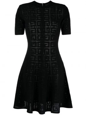 Žakárové šaty Givenchy černé