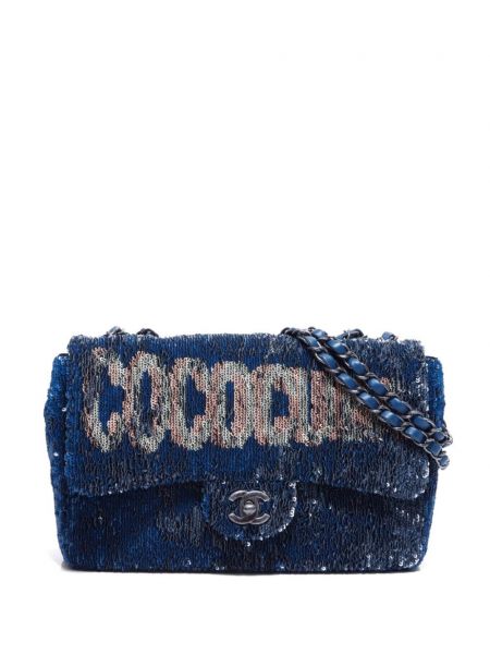 Чанта за ръка Chanel Pre-owned синьо