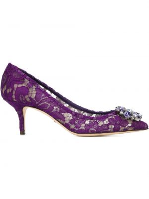 Лодочки Dolce & Gabbana, фиолетовые