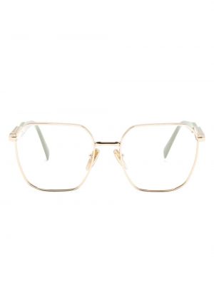 Oversized silmälasit Prada Eyewear kulta