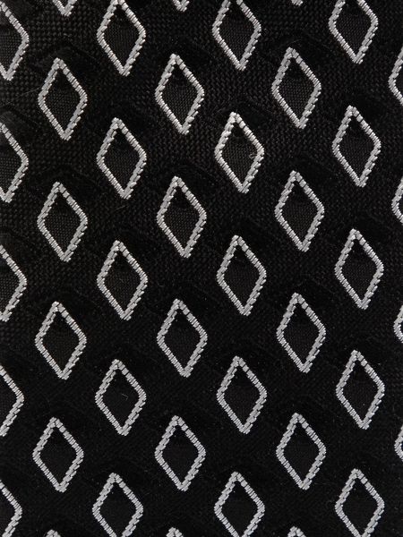 Corbata con estampado de rombos Giorgio Armani negro