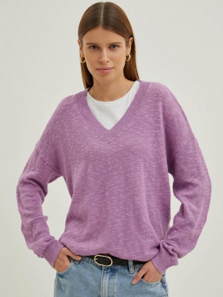 Пуловер Finn Flare фиолетовый