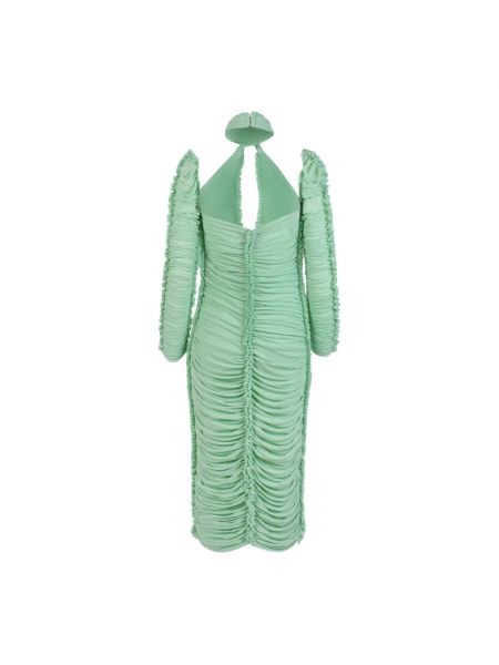 Sukienka midi z siateczką Az Factory zielona