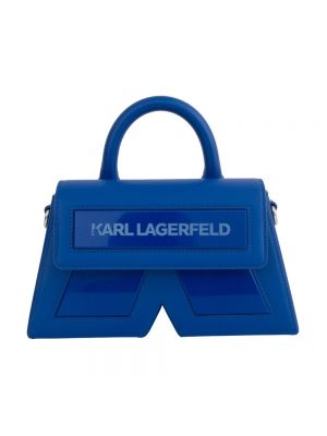 Torba na ramię Karl Lagerfeld niebieska