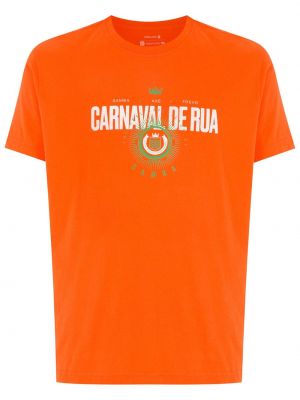 T-shirt con stampa Osklen arancione