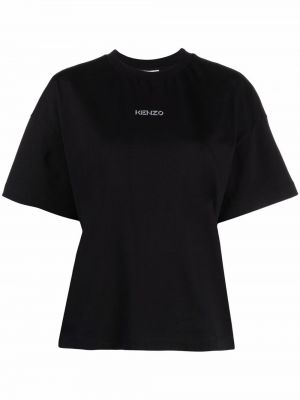 Camiseta con estampado oversized Kenzo negro
