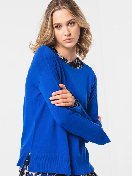 Шерстяной свитер Max&co синий