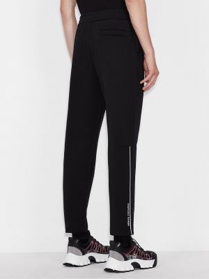 Sportovní kalhoty s potiskem Armani Exchange černé