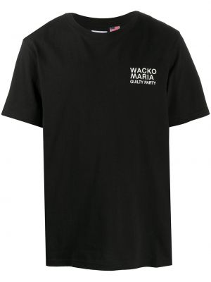 Camiseta con estampado Wacko Maria negro