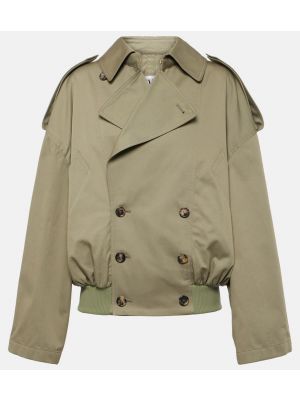 Pamučna jakna Loewe zelena