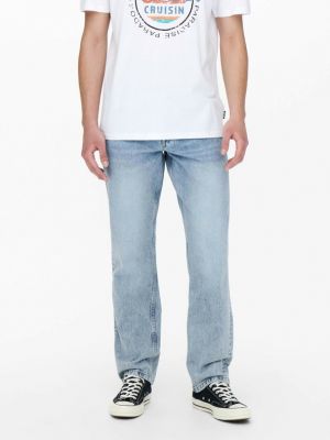 Straight jeans Only & Sons blau