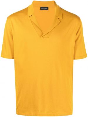 Polo majica Roberto Collina rumena