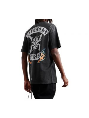 Camisa de algodón con estampado Givenchy negro