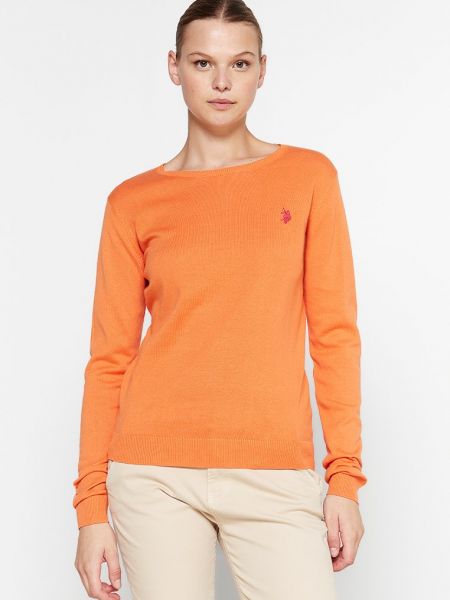 Sweter U.s Polo Assn. pomarańczowy