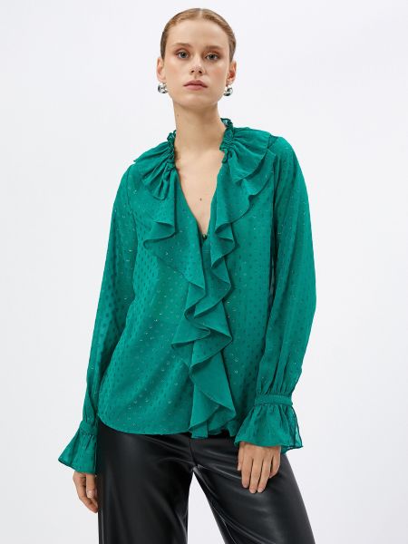 Блузка Koton зеленая