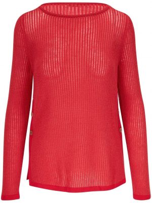Кашмирен пуловер Agnona червено