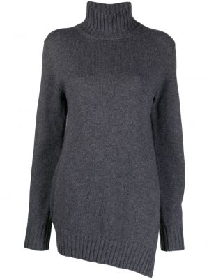 Асиметричен пуловер Jil Sander сиво