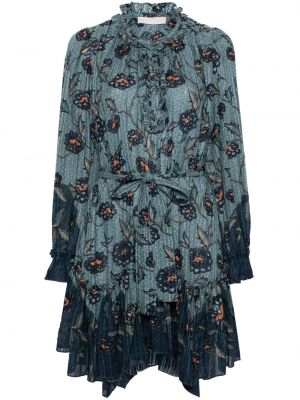 Geblümtes kleid mit print Ulla Johnson blau