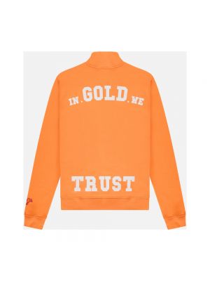 Slim fit pullover mit reißverschluss In Gold We Trust
