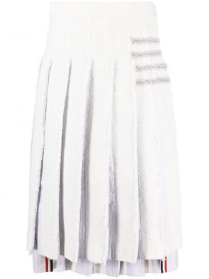 Spódnica tweedowa plisowana Thom Browne