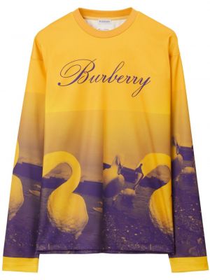Sweatshirt aus baumwoll mit print Burberry