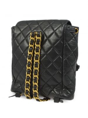 Prošívaný batoh Chanel Pre-owned černý
