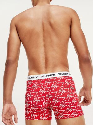 Boxerky s nápisom s potlačou Tommy Hilfiger Underwear červená