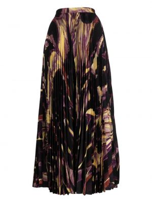 Plisované sukně s potiskem s abstraktním vzorem Altuzarra