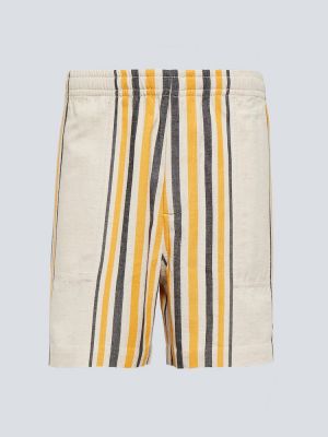 Pantalones cortos de algodón a rayas Bode