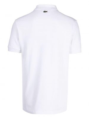 Raštuotas polo marškinėliai Lacoste balta
