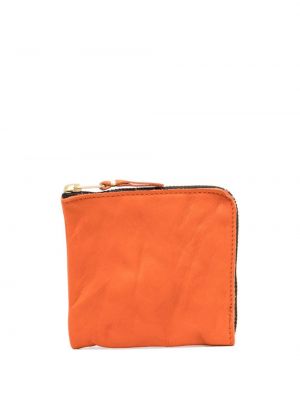 Kožená peňaženka Comme Des Garçons Wallet oranžová