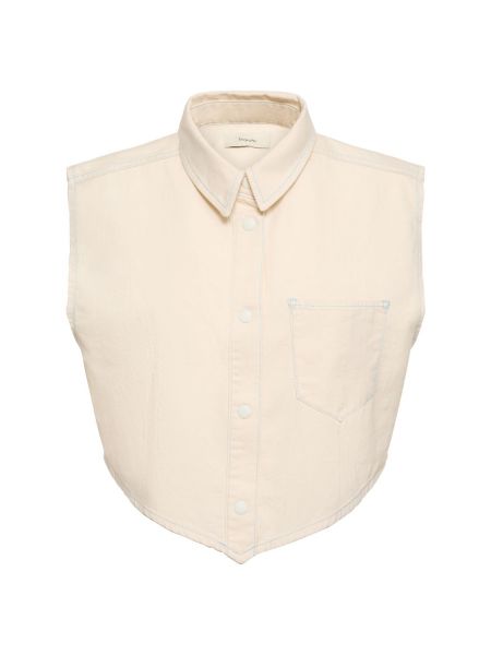Camiseta de algodón Triarchy blanco