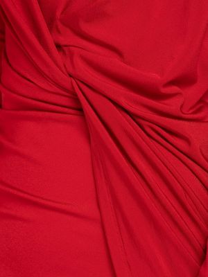 Džerzej viskózové mini šaty Jacquemus červená