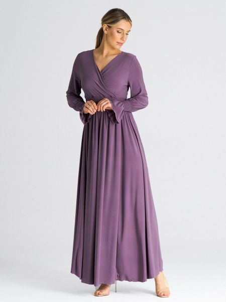 Длинное платье Figl фиолетовое