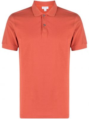 T-shirt aus baumwoll Sunspel orange