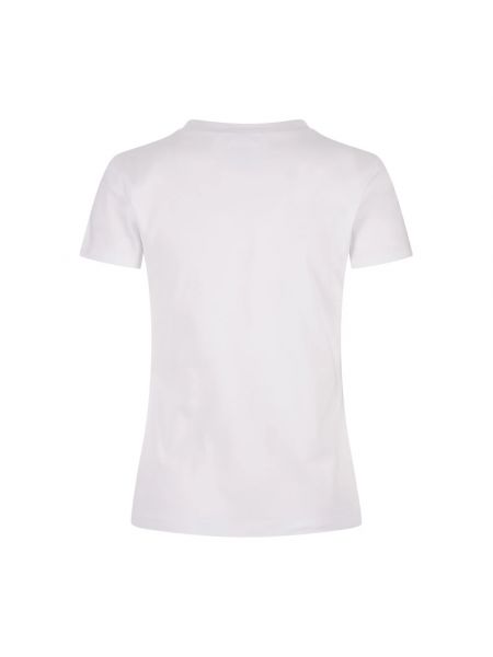 Koszulka bawełniana z okrągłym dekoltem Dsquared2 biała