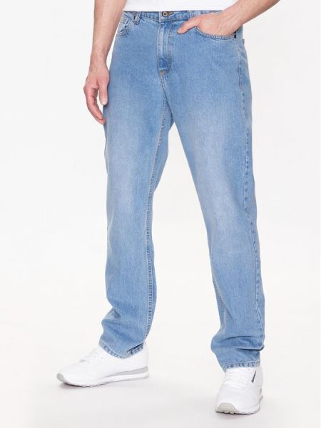 Jeans large Lindbergh bleu