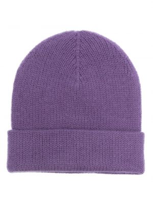 Pletená kašmírová čiapka Warm-me fialová