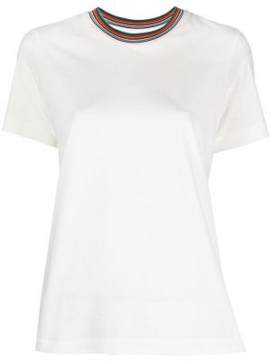 Тениска с принт Paul Smith бяло