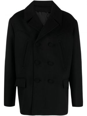 Kabát s výšivkou Balmain Černý