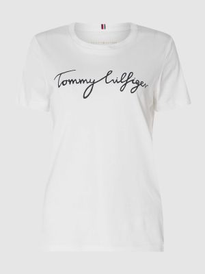 Koszulka z nadrukiem Tommy Hilfiger biała