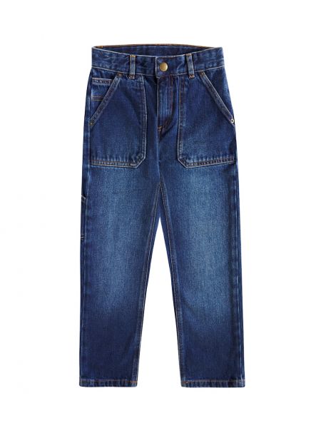 Straight jeans for drenge Bonpoint blå