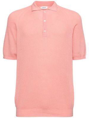 Pamučna polo majica Laneus ružičasta