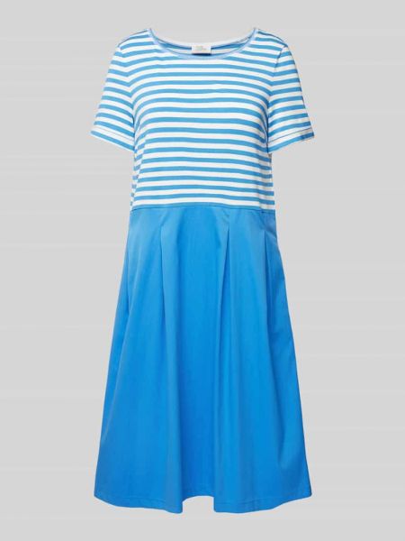 Sukienka midi w paski Robe Légère błękitna