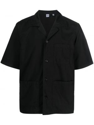 Βαμβακερό πουκάμισο Aspesi μαύρο