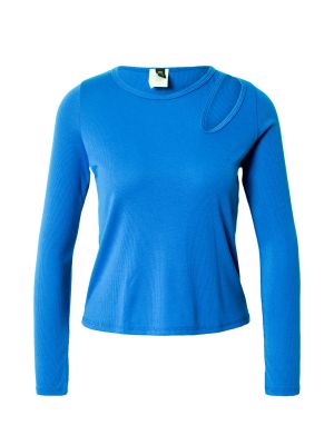 Jednofarebné viskózové priliehavé športové tričko Onzie - modrá