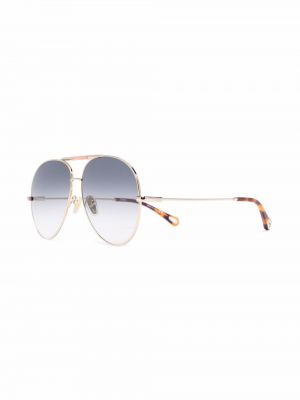 Spalvų gradiento rašto akiniai nuo saulės Chloé Eyewear