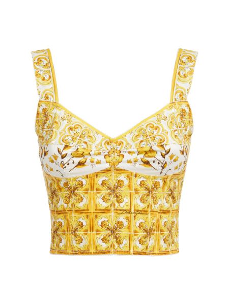 Crop top Dolce & Gabbana gul