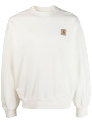 Einfarbiger sweatshirt aus baumwoll Carhartt Wip weiß